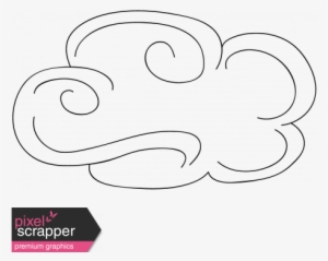Drawn Cloud Transparent - Graphics