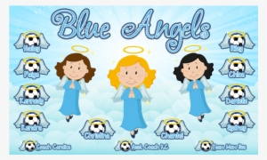 3'x5′ Vinyl Banner Blue Angels - Cartoon