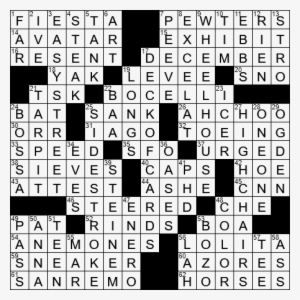 La Times Crossword 3 Oct 18, Wednesday