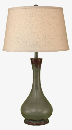 Aged Atlantic Grey Smooth Genie Bottle Table Lamp