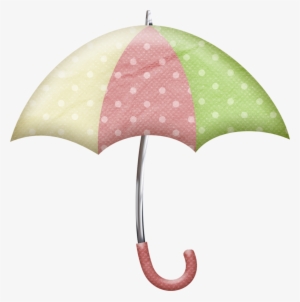 B *✿* Kit 7 Polka Dot Umbrellas, Cute Umbrellas, Rain - Scrapbooking
