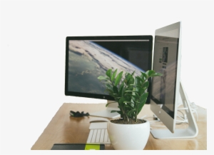 Computers On Desk Right Low No Backgroundkristin Southerland2018 - Computer