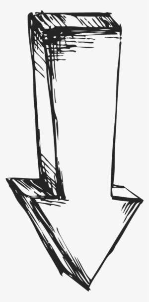 Download Below - Transparent Sketch Arrow