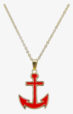Necklace With Anchor Pendant - Necklace