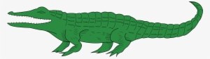 Free Clipart Of A Green Alligator - Transparent Background Crocodile Clipart