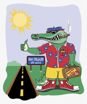 Alligator - Lustige New- Orleansuntersetzer Getränkeuntersetzer