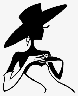 Siluetas De Mujeres Africanas - Black Woman With Hat Silhouette
