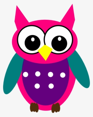 Pink Purple Turquoise Owl Clip Art At Clipartimage - Pink And Purple Owls