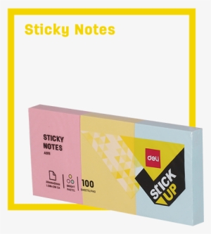Ea55202 Shape Sticky Notes 76×101mm 3”×4” 15sheets - Deli Ea01103