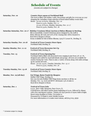 Schedule Of Events Saturday, Nov - Niamey