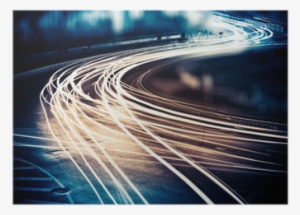 Traffic By Night - 50x70 Cm