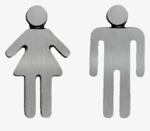 Placa Silueta Mujer Aluminio - Silueta De Mujer