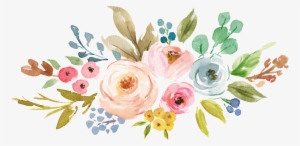 Tropical Flower Cartoon Transparent This Backgrounds - Watercolor Flowers Clipart Png