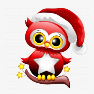 Baby Owl Christmas Clipart Owl Santa Claus Clip Art