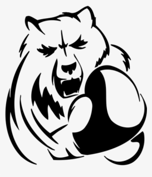 Vinilo Decorativo Deportivo Oso Con Guantes De Boxeador - Boxer Bear