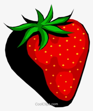Large Strawberry Royalty Free Vector Clip Art Illustration - Clip Art