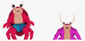 171022 Crab People Pink Red - Red