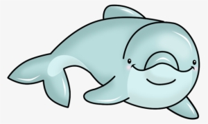 Dolphin Clipart Face - Cartoon Dolphin Facing Forward