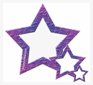 Stars Photo Frame - Sass & Belle Wooden Photo Frame With Hanging Stars