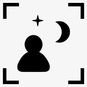 Frame Night View Moon Star Comments - Silhouette