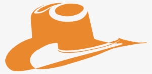 Small - Orange Cowboy Hat Clipart