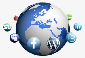 Social Media Platforms Such As Facebook, Twitter And - Globe And Social Media