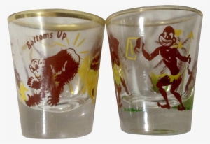 Vintage Rumpus Set Shot Glass Tribal Native Love Here's - Shot Glass