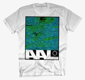 Green Swirl White T-shirt $25 - Animals As Leaders