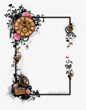 Steampunk Art Border Design, Designs To Draw, Wedding - Steampunk Png