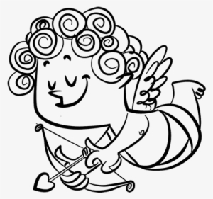 Dibujo De Cupido Con Rizos Para Colorear - Rizos Para Colorear