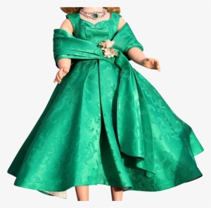 Madame Alexander Vintage Cissy Green Swirl Brocade - Doll