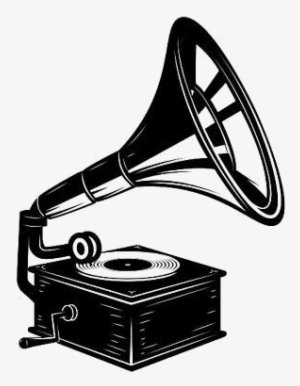 Gramophone Background Png - Record Player Vintage Clipart