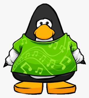 Music Swirl Tee - Club Penguin Tuxedo