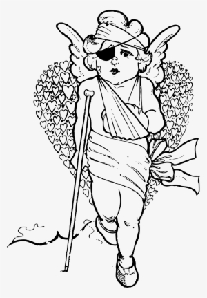This Free Icons Png Design Of Wounded Cupid