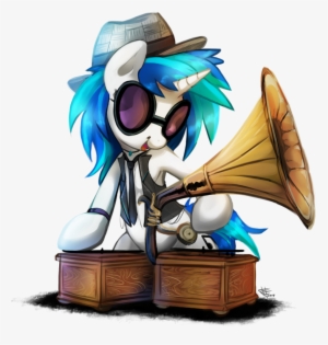 Fidzfox, Clothes, Dj Pon-3, Female, Gramophone, Hat, - Electro Swing