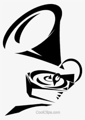 Gramophone Royalty Free Vector Clip Art Illustration
