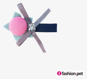 Library Peach Pink Ribbon Pet - Barrette