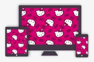 To Begin The Download, Click One Of The Devices Below - Hello Kitty Plaid Diamond Cotton Fabric