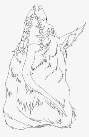 Demon Lineart Couple - Demon Wolf Lineart