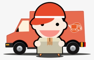 Car Clipart Cartoon Courier Courier Cartoon Png - Shipping Cartoon