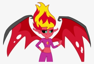 Ponyalfonso, Bat Wings, Belly Button, Breasts, Clothes, - Demon Mlp Equestria Girls Sunset Shimmer