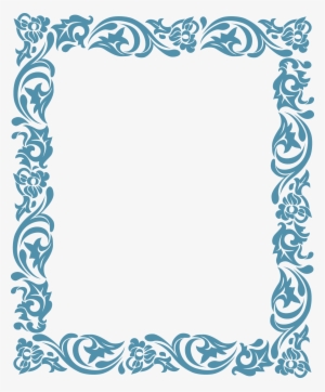 Decorative Blue Rectangular Frame - Bordas Para Certificados