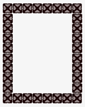 Rectangular Transparent - Ramka Czarno Biała Graficzna