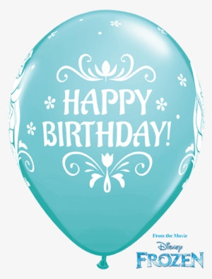 10 X 11" Disney Frozen "happy Birthday" Assorted Qualatex - 10 Png Happy Birthday Balloon