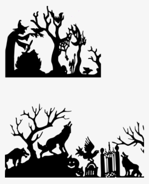 Download Halloween Silhouette Scenes - Free Halloween Silhouettes