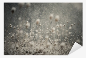 Vinilo Pixerstick Nieve Cayendo Y Cubriendo El Suelo