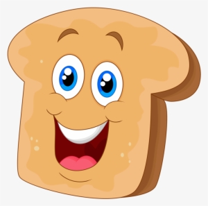 4 - Clipart Bread With Face