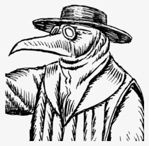 Clipart Black And White Plague Doctor