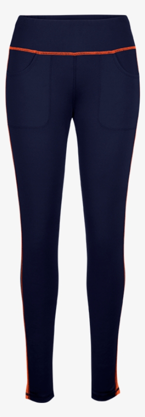 Evie Navy Blue And Orange Legging - Oblecenie Na Bezky