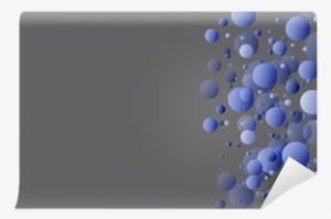 The Blue Balls On Gray Background Wall Mural • Pixers® - Circle